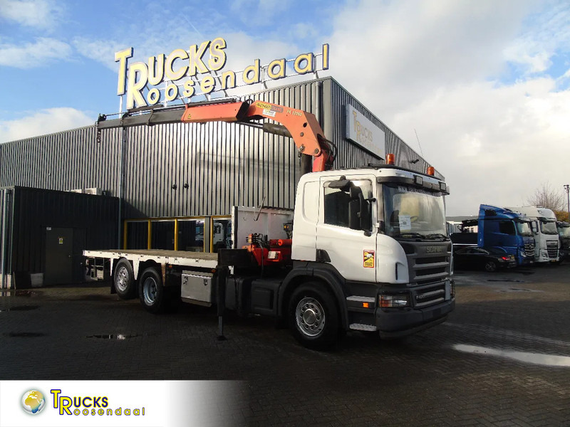 Scania P 420 + PALFINGER 32080 + STEERING + 6X2 - شاحنة كرين: صورة 1 Scania P 420 + PALFINGER 32080 + STEERING + 6X2 - شاحنة كرين: صورة 1