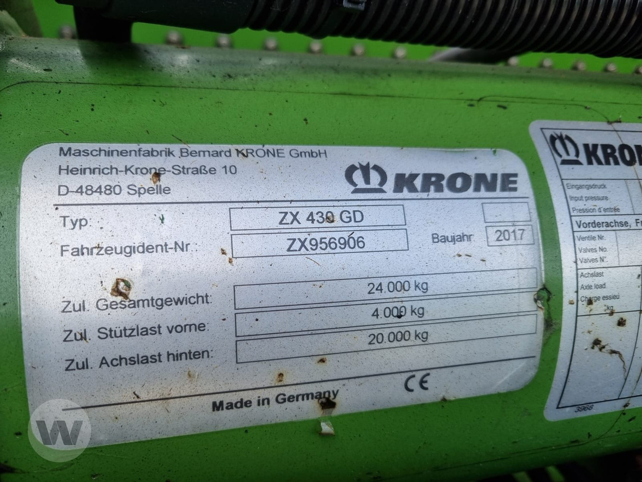 Krone ZX 430 GD - عربة ذاتية التحميل: صورة 2 Krone ZX 430 GD - عربة ذاتية التحميل: صورة 2