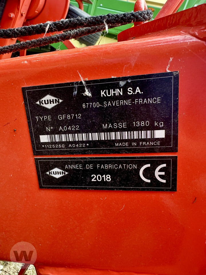 Kuhn GF 8712 - آلة تيبيس العشب/ آلة جمع العشب: صورة 2 Kuhn GF 8712 - آلة تيبيس العشب/ آلة جمع العشب: صورة 2
