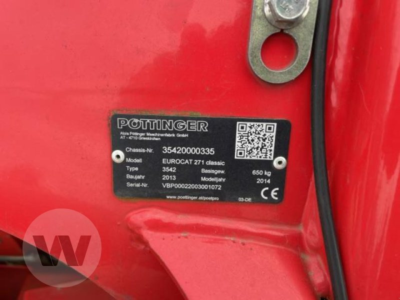 Pöttinger Eurocat 271 Classic - جزازة العشب: صورة 5 Pöttinger Eurocat 271 Classic - جزازة العشب: صورة 5