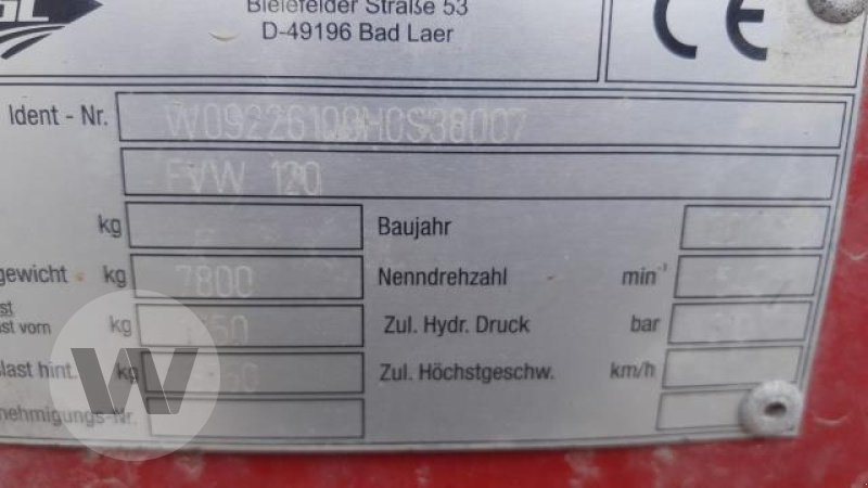 Strautmann FVW 120 - عربة خلط الأعلاف: صورة 5 Strautmann FVW 120 - عربة خلط الأعلاف: صورة 5