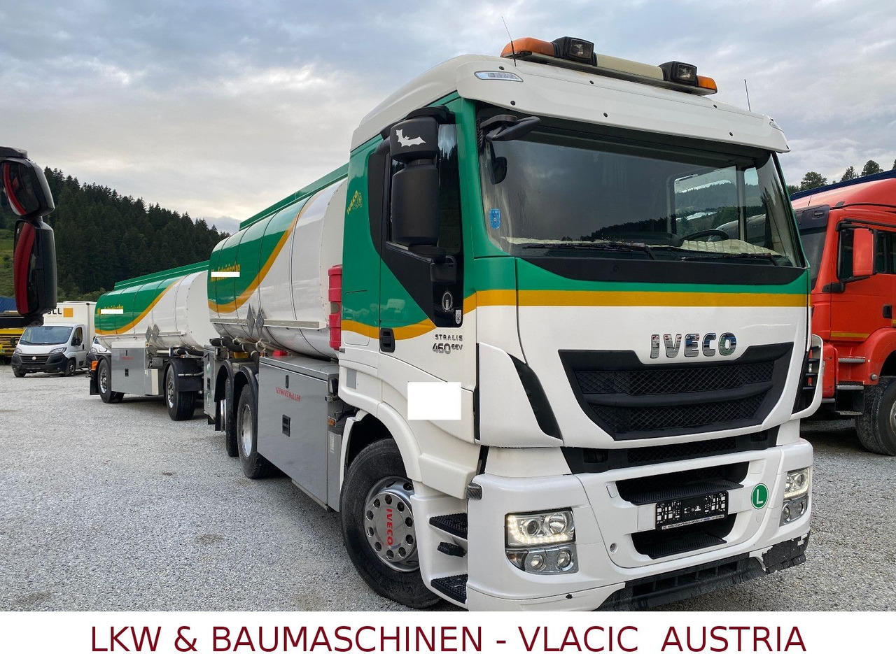 Iveco Stralis 460 Schwarzmüller Benz/Diesel Kompletzug - شاحنة صهريج: صورة 1 Iveco Stralis 460 Schwarzmüller Benz/Diesel Kompletzug - شاحنة صهريج: صورة 1