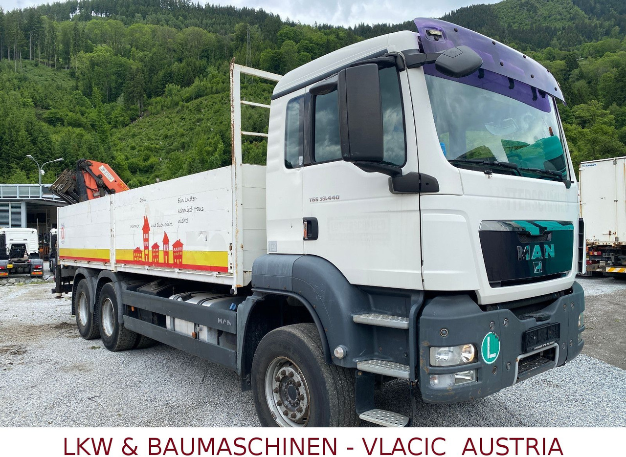 MAN TGS 33.440 6x4 Blatt/Blatt Mit Palfinger PK16500 - شاحنات مسطحة, شاحنة كرين: صورة 2 MAN TGS 33.440 6x4 Blatt/Blatt Mit Palfinger PK16500 - شاحنات مسطحة, شاحنة كرين: صورة 2