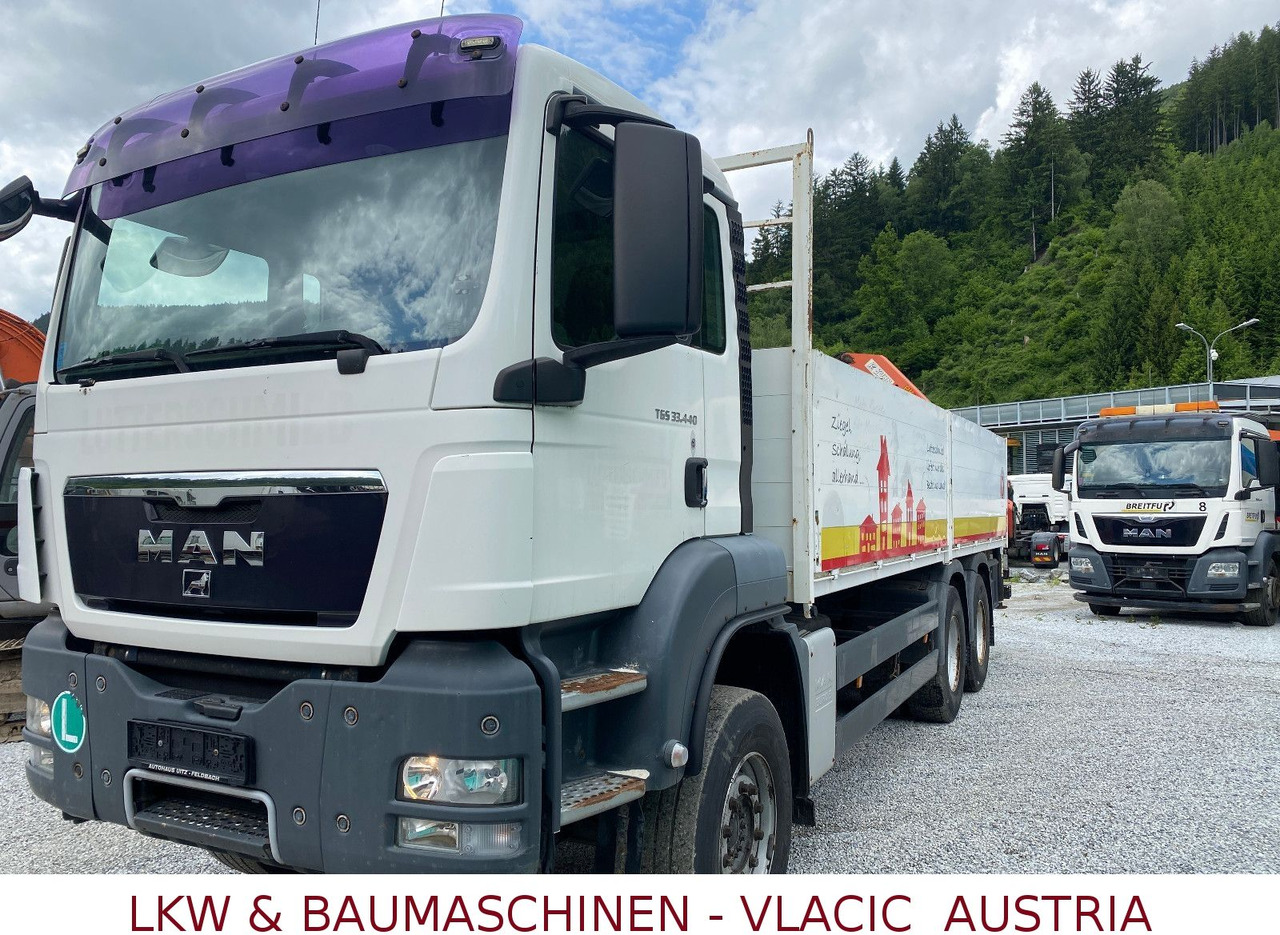 MAN TGS 33.440 6x4 Blatt/Blatt Mit Palfinger PK16500 - شاحنات مسطحة, شاحنة كرين: صورة 1 MAN TGS 33.440 6x4 Blatt/Blatt Mit Palfinger PK16500 - شاحنات مسطحة, شاحنة كرين: صورة 1