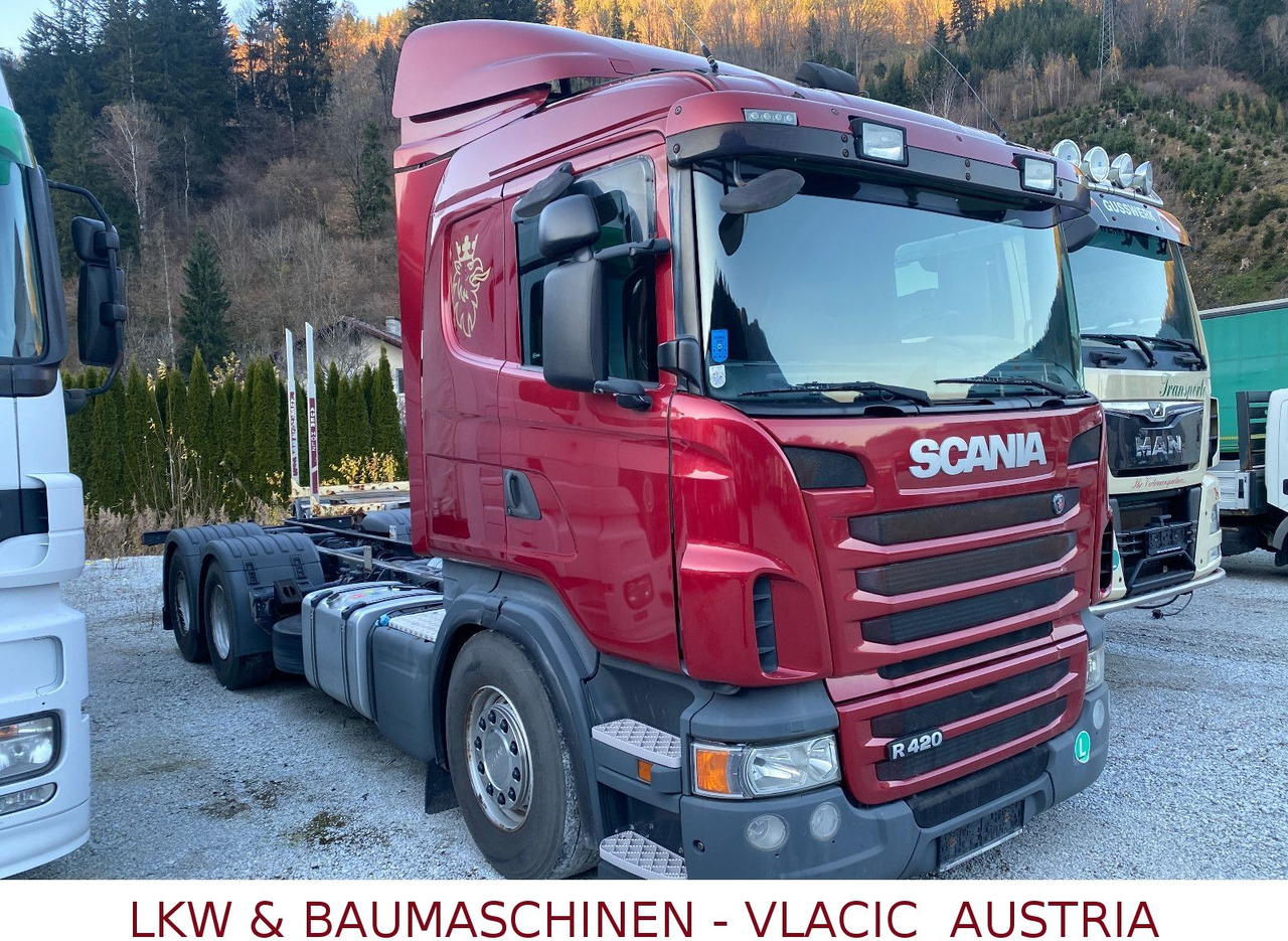 Scania R420 Fahrgestell - شاحنة هيكل كابينة: صورة 1 Scania R420 Fahrgestell - شاحنة هيكل كابينة: صورة 1