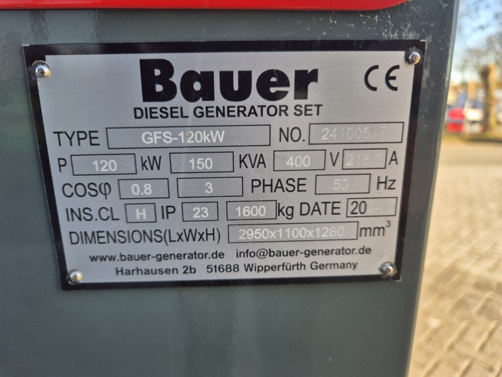 BAUER GFS-120 kW diesel generator - مجموعة المولدات: صورة 4 BAUER GFS-120 kW diesel generator - مجموعة المولدات: صورة 4
