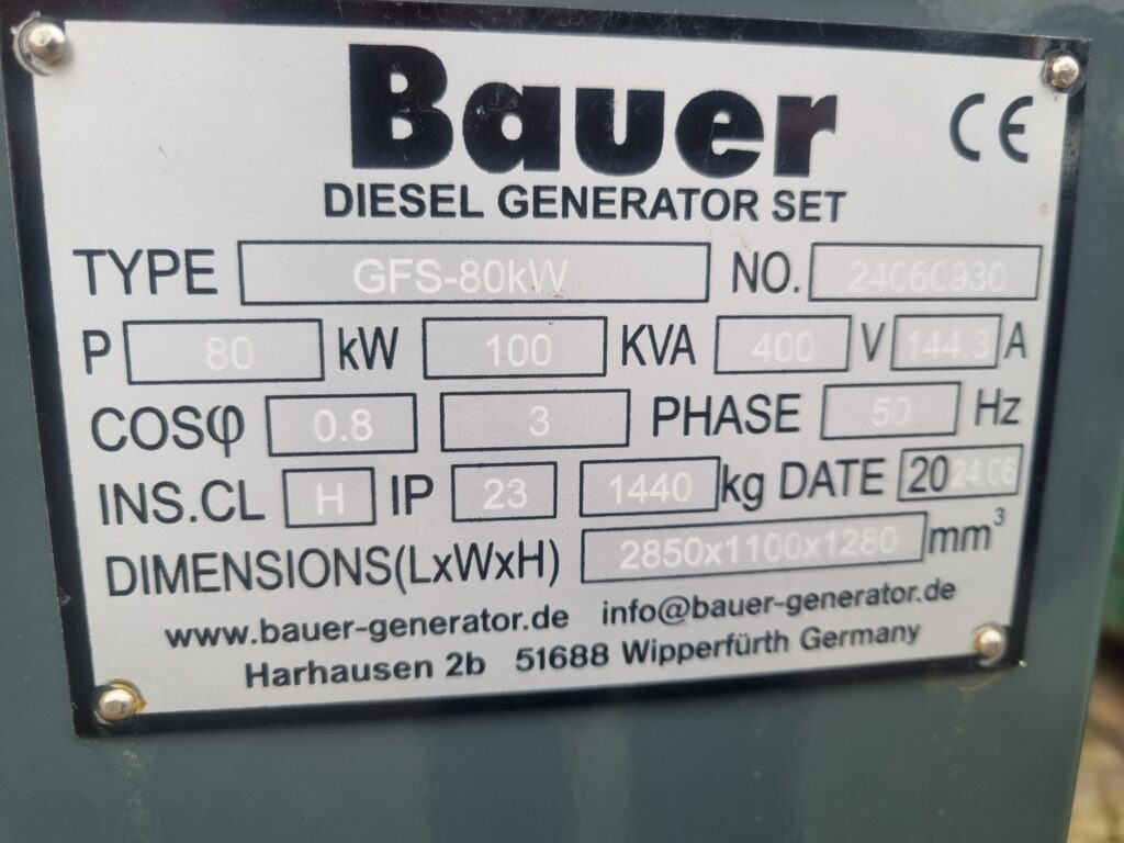 BAUER GFS-80 kW diesel generator - مجموعة المولدات: صورة 4 BAUER GFS-80 kW diesel generator - مجموعة المولدات: صورة 4