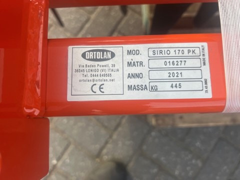 ORTOLAN SIRIO 170 harrow - معدات حرث التربة: صورة 2 ORTOLAN SIRIO 170 harrow - معدات حرث التربة: صورة 2