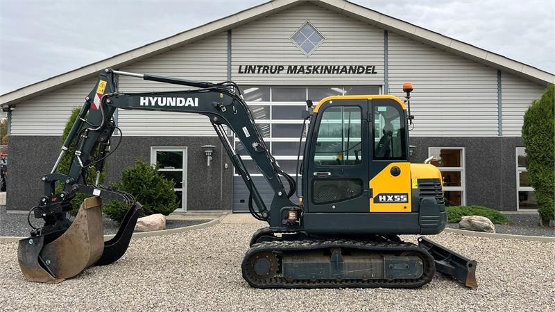 Hyundai HX55 Med Hydrema skifte og centralsmørring og grab - حفارة مُصَّغرة: صورة 1 Hyundai HX55 Med Hydrema skifte og centralsmørring og grab - حفارة مُصَّغرة: صورة 1