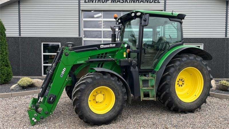 John Deere 6115R Med frontlæsser og krybegear - جرار: صورة 1 John Deere 6115R Med frontlæsser og krybegear - جرار: صورة 1