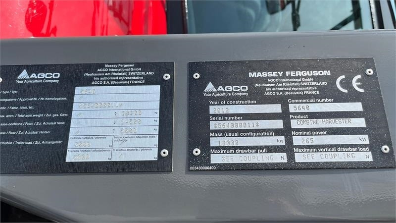 Massey Ferguson 7370 BETA. Gårdmaskine med kun 1080 motortimer. Me - حصادة موحَّدة: صورة 4 Massey Ferguson 7370 BETA. Gårdmaskine med kun 1080 motortimer. Me - حصادة موحَّدة: صورة 4