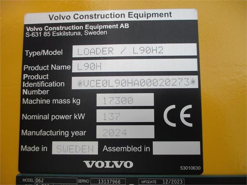Volvo L90H H2 AGRICULTURE Dansk-maskine, Co-Pilot, LANG- - اللودر بعجل: صورة 3 Volvo L90H H2 AGRICULTURE Dansk-maskine, Co-Pilot, LANG- - اللودر بعجل: صورة 3