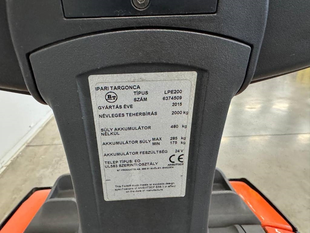 Toyota 10792 LPE 200 - رافعة شوكية كهربائية: صورة 4 Toyota 10792 LPE 200 - رافعة شوكية كهربائية: صورة 4
