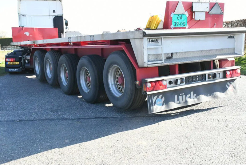 LUECK SPR75/5 5 achse BALLAST TRAILER 3x STEERAXLE!! - نصف مقطورة مسطحة: صورة 4 LUECK SPR75/5 5 achse BALLAST TRAILER 3x STEERAXLE!! - نصف مقطورة مسطحة: صورة 4