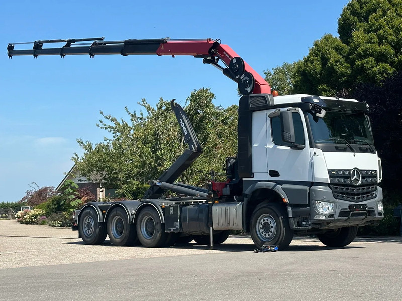 Mercedes-Benz Arocs 3251 8x4 TRIPLE!!28TM KRAAN/HAAK!!EURO6!!TOP! ZERO EMISSIE 2030!! - شاحنة ذات خطاف, شاحنة كرين: صورة 1 Mercedes-Benz Arocs 3251 8x4 TRIPLE!!28TM KRAAN/HAAK!!EURO6!!TOP! ZERO EMISSIE 2030!! - شاحنة ذات خطاف, شاحنة كرين: صورة 1