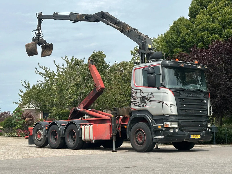 Scania R420 8x4 TRIPLE!!Z-KRAAN/HAAK!! MANUELL!!!SCHROTT/METALL!! - شاحنة ذات خطاف, شاحنة كرين: صورة 1 Scania R420 8x4 TRIPLE!!Z-KRAAN/HAAK!! MANUELL!!!SCHROTT/METALL!! - شاحنة ذات خطاف, شاحنة كرين: صورة 1