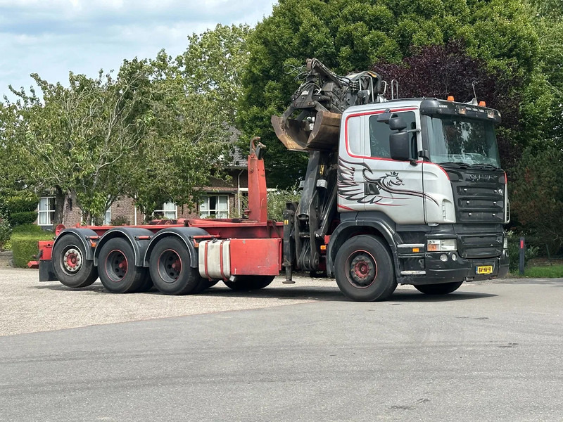 Scania R420 8x4 TRIPLE!!Z-KRAAN/HAAK!! MANUELL!!!SCHROTT/METALL!! - شاحنة ذات خطاف, شاحنة كرين: صورة 4 Scania R420 8x4 TRIPLE!!Z-KRAAN/HAAK!! MANUELL!!!SCHROTT/METALL!! - شاحنة ذات خطاف, شاحنة كرين: صورة 4