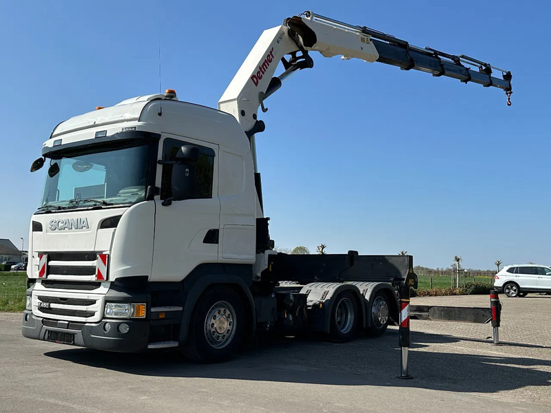 وحدة جر Scania R450 6x2 !!TRACTOR!!!CRANE/GRUE/HMF 50TM!!TOP!EURO6!!: صورة 6