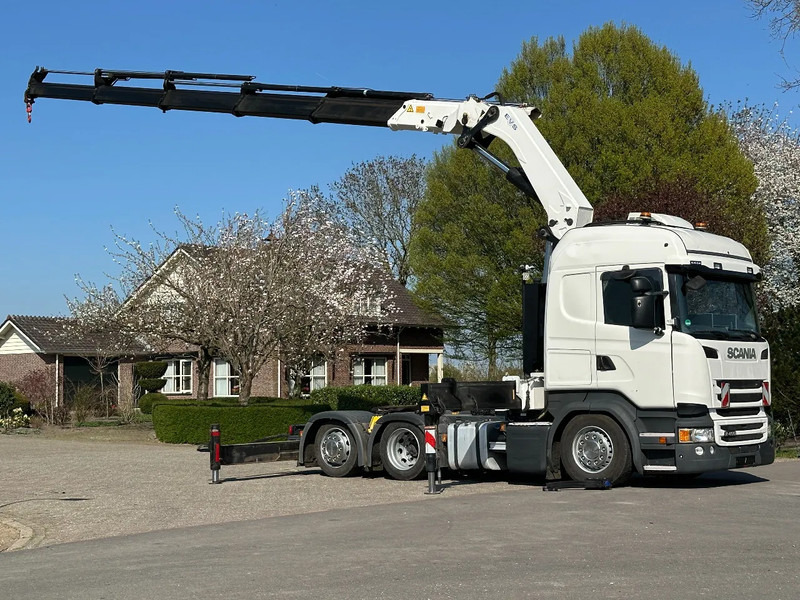 وحدة جر Scania R450 6x2 !!TRACTOR!!!CRANE/GRUE/HMF 50TM!!TOP!EURO6!!: صورة 19