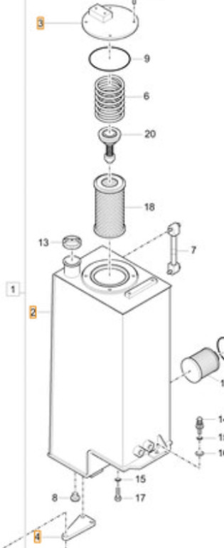 Case 35MK-01511CG - خزان هيدروليكي - آلات البناء: صورة 1 Case 35MK-01511CG - خزان هيدروليكي - آلات البناء: صورة 1