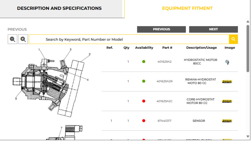 Case 401629A2R - محرك هيدروليكي - آلات البناء: صورة 1 Case 401629A2R - محرك هيدروليكي - آلات البناء: صورة 1