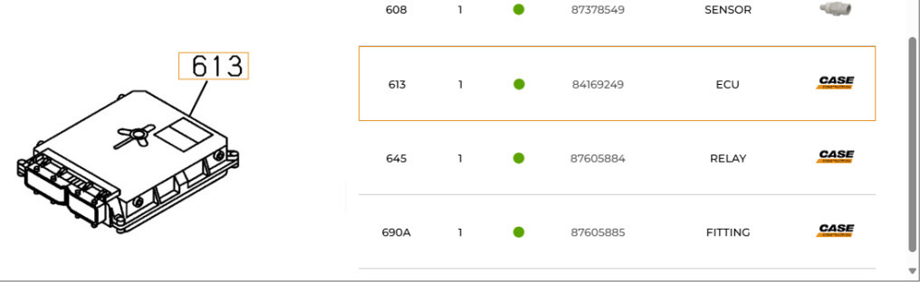 Case 47564554 - وحدة تحكم الكتروني - آلات البناء: صورة 1 Case 47564554 - وحدة تحكم الكتروني - آلات البناء: صورة 1