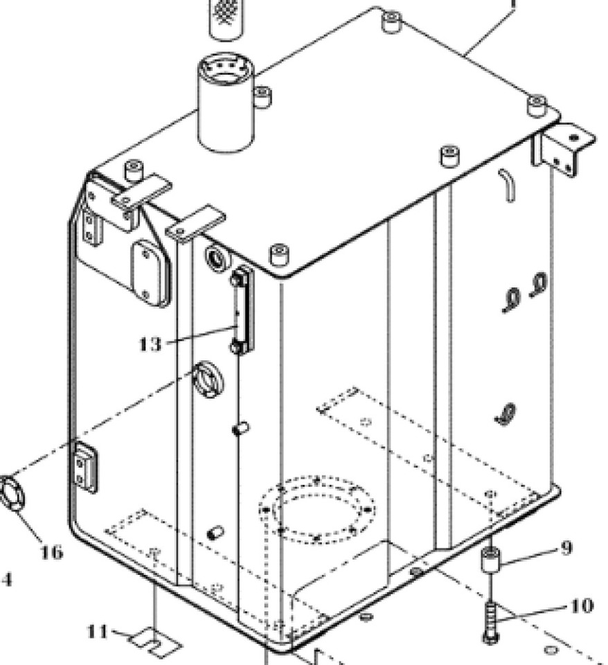 Case KLH12430 - KLH12250 - خزان الوقود - آلات البناء: صورة 1 Case KLH12430 - KLH12250 - خزان الوقود - آلات البناء: صورة 1