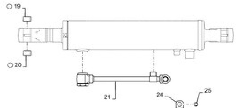 Case PW01V00073F1 - اسطوانة هيدروليكية - الآلات الزراعية: صورة 1 Case PW01V00073F1 - اسطوانة هيدروليكية - الآلات الزراعية: صورة 1