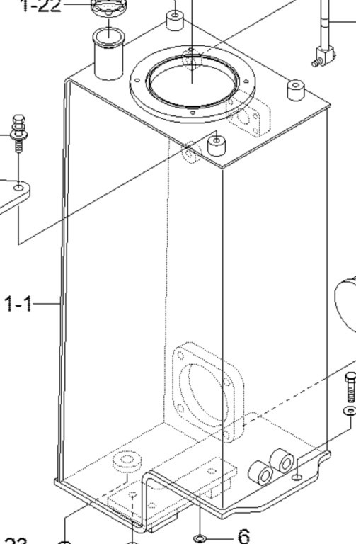 New Holland 31MH-01015YL - خزان هيدروليكي - آلات البناء: صورة 1 New Holland 31MH-01015YL - خزان هيدروليكي - آلات البناء: صورة 1