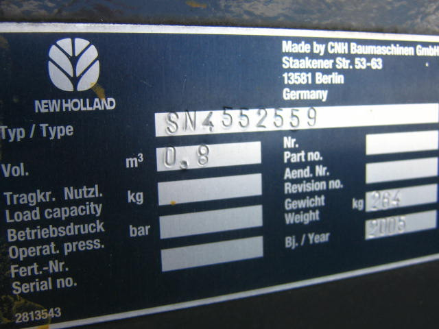 New Holland 4552559 - بكت شيول: صورة 3 New Holland 4552559 - بكت شيول: صورة 3