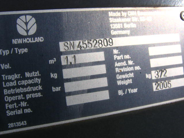 New Holland 4552809 - 2813009 - بكت شيول: صورة 1 New Holland 4552809 - 2813009 - بكت شيول: صورة 1