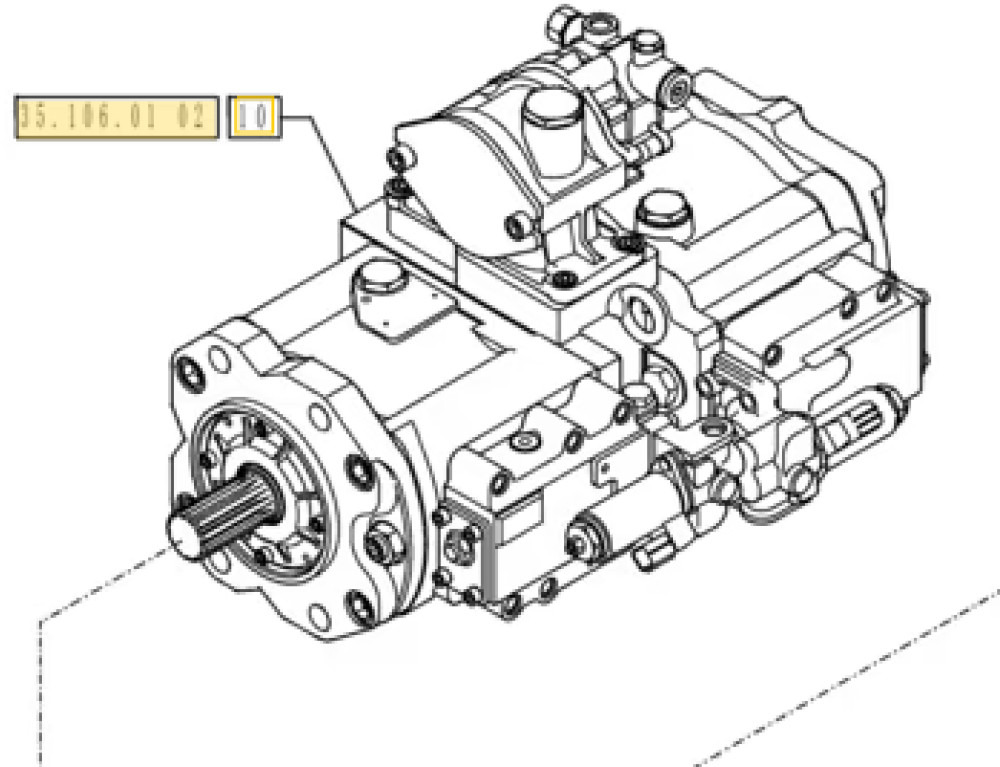 New Holland YB10V00005F4 - YB10V00006F2 - مضخة هيدروليكية - آلات البناء: صورة 2 New Holland YB10V00005F4 - YB10V00006F2 - مضخة هيدروليكية - آلات البناء: صورة 2