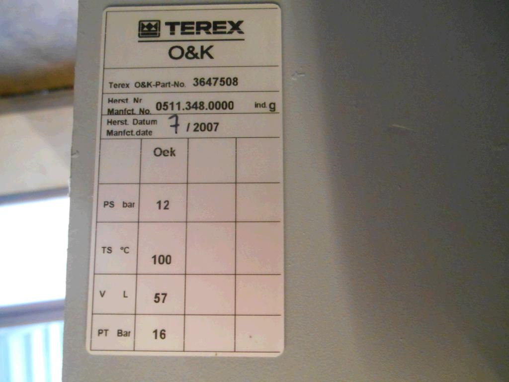 Terex O&K 3647508 - مبرد الزيت - آلات البناء: صورة 5 Terex O&K 3647508 - مبرد الزيت - آلات البناء: صورة 5