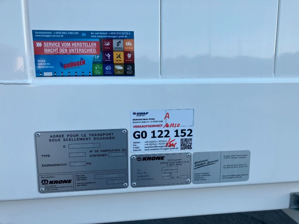 حاوية قابلة للتبديل- صندوق Krone Wechselbrücke Koffer: صورة 7