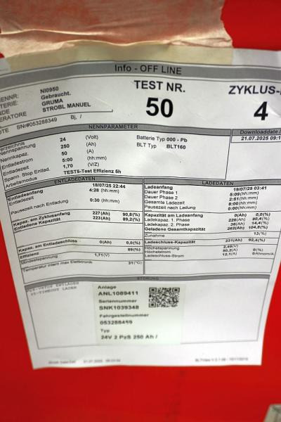 GRUMA 24 Volt 2 PzS 250 Ah - بطارية - معدات المناولة: صورة 5 GRUMA 24 Volt 2 PzS 250 Ah - بطارية - معدات المناولة: صورة 5