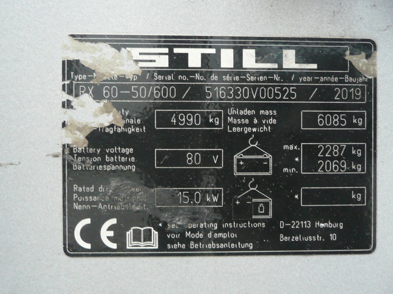 رافعة شوكية كهربائية Still RX60-50: صورة 11