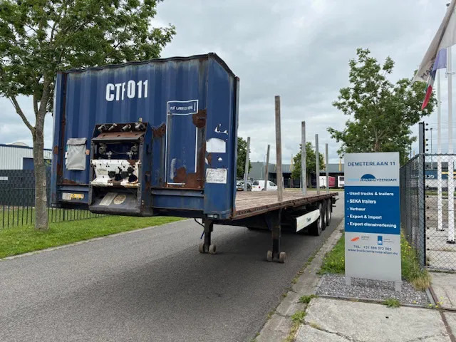 Krone SD Flatbed met rongen 41 ton standard chassis - نصف مقطورة مسطحة: صورة 1 Krone SD Flatbed met rongen 41 ton standard chassis - نصف مقطورة مسطحة: صورة 1