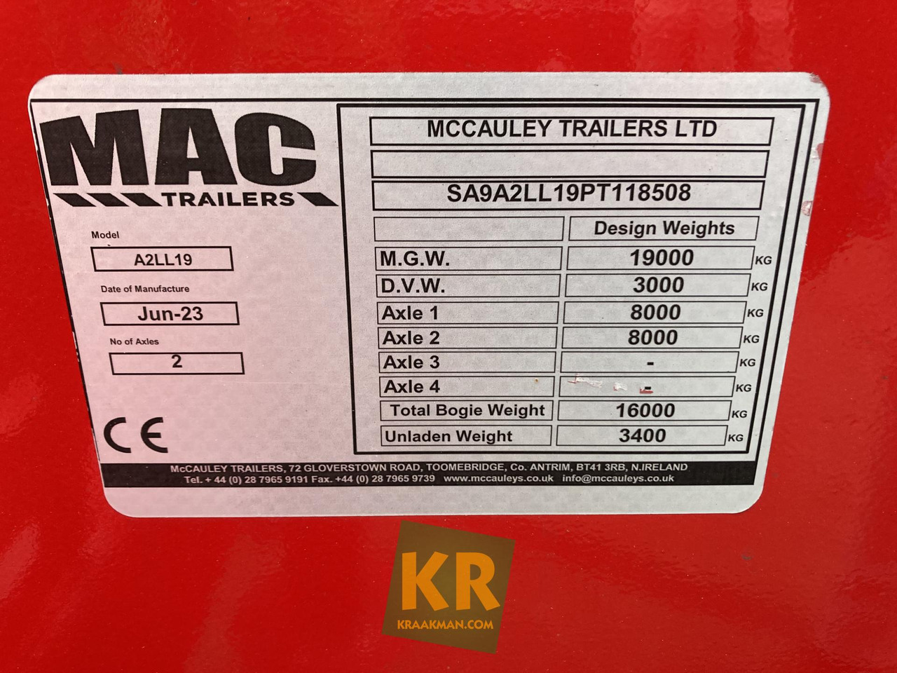 جديدة مقطورة مسطحة منخفضة 16 PREMIUM MAC Trailers: صورة 16