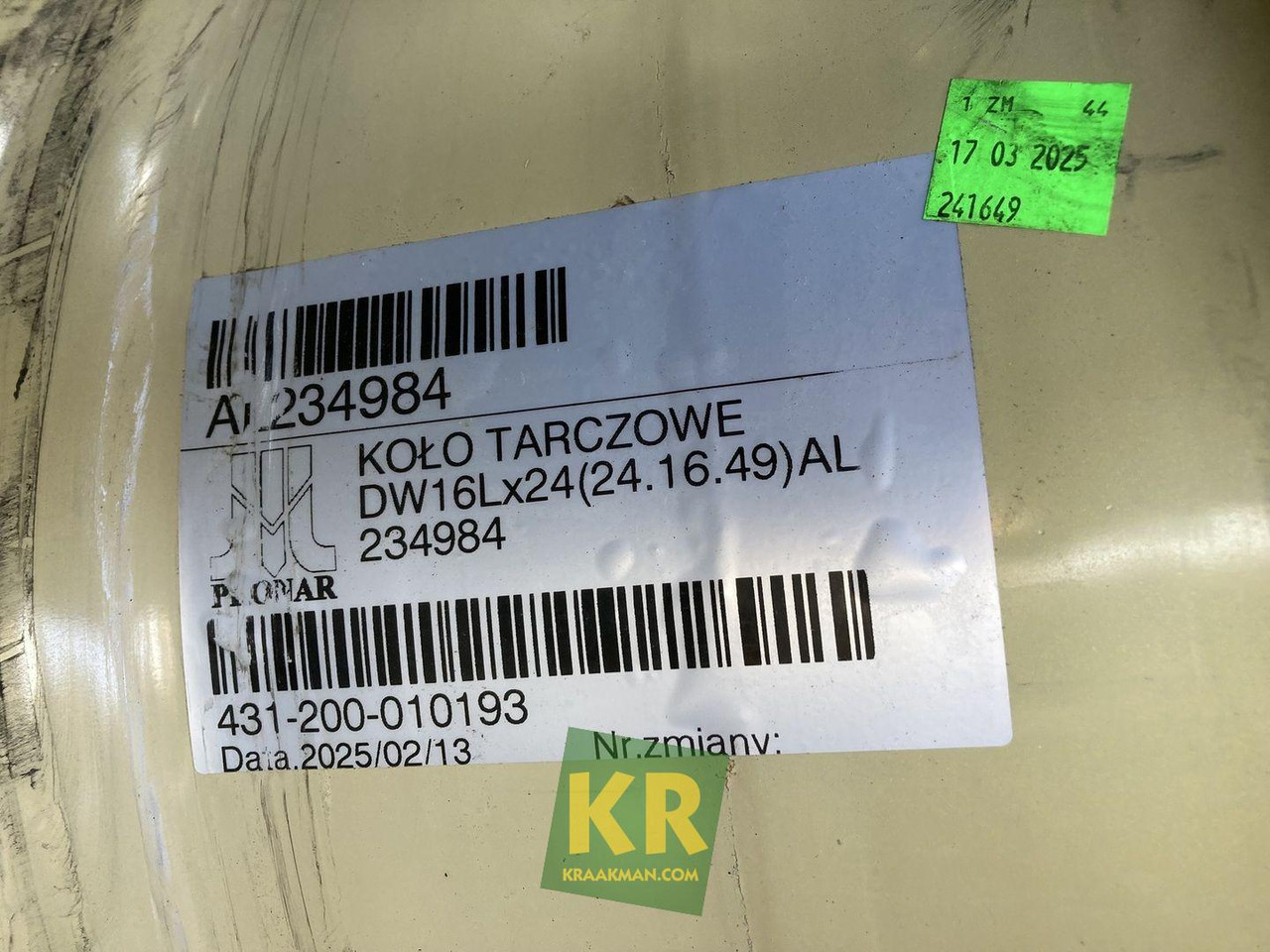 16 X 24 velg John Deere - الجنوط - الآلات الزراعية: صورة 4 16 X 24 velg John Deere - الجنوط - الآلات الزراعية: صورة 4