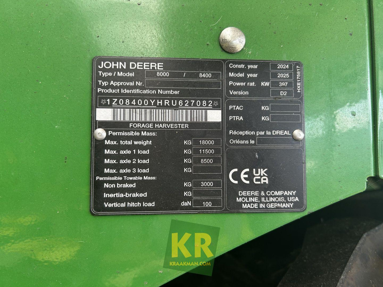 8400 John Deere - حصادة الأعلاف: صورة 3 8400 John Deere - حصادة الأعلاف: صورة 3