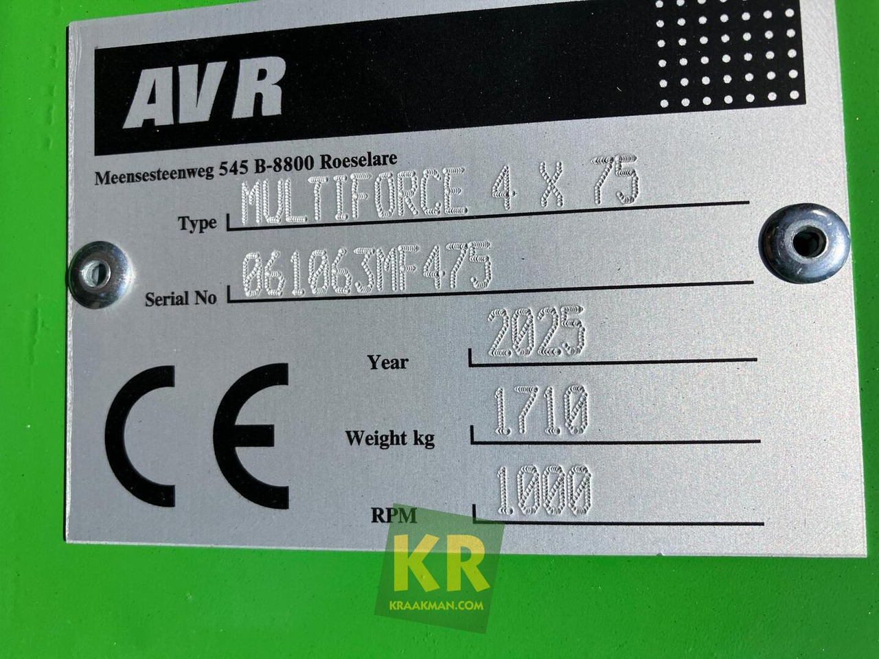 AVR MultiForce - المحراث: صورة 1 AVR MultiForce - المحراث: صورة 1