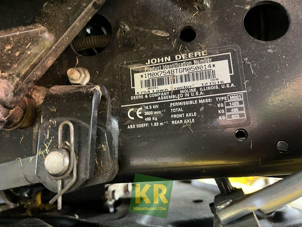 John Deere X754 - جزازة أعشاب الحدائق: صورة 1 John Deere X754 - جزازة أعشاب الحدائق: صورة 1