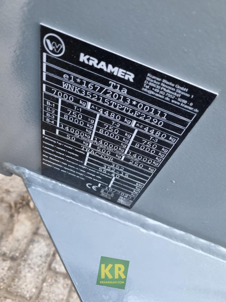KL35.8T Kramer - جرافة ذات عجلات تلسكوبية: صورة 3 KL35.8T Kramer - جرافة ذات عجلات تلسكوبية: صورة 3
