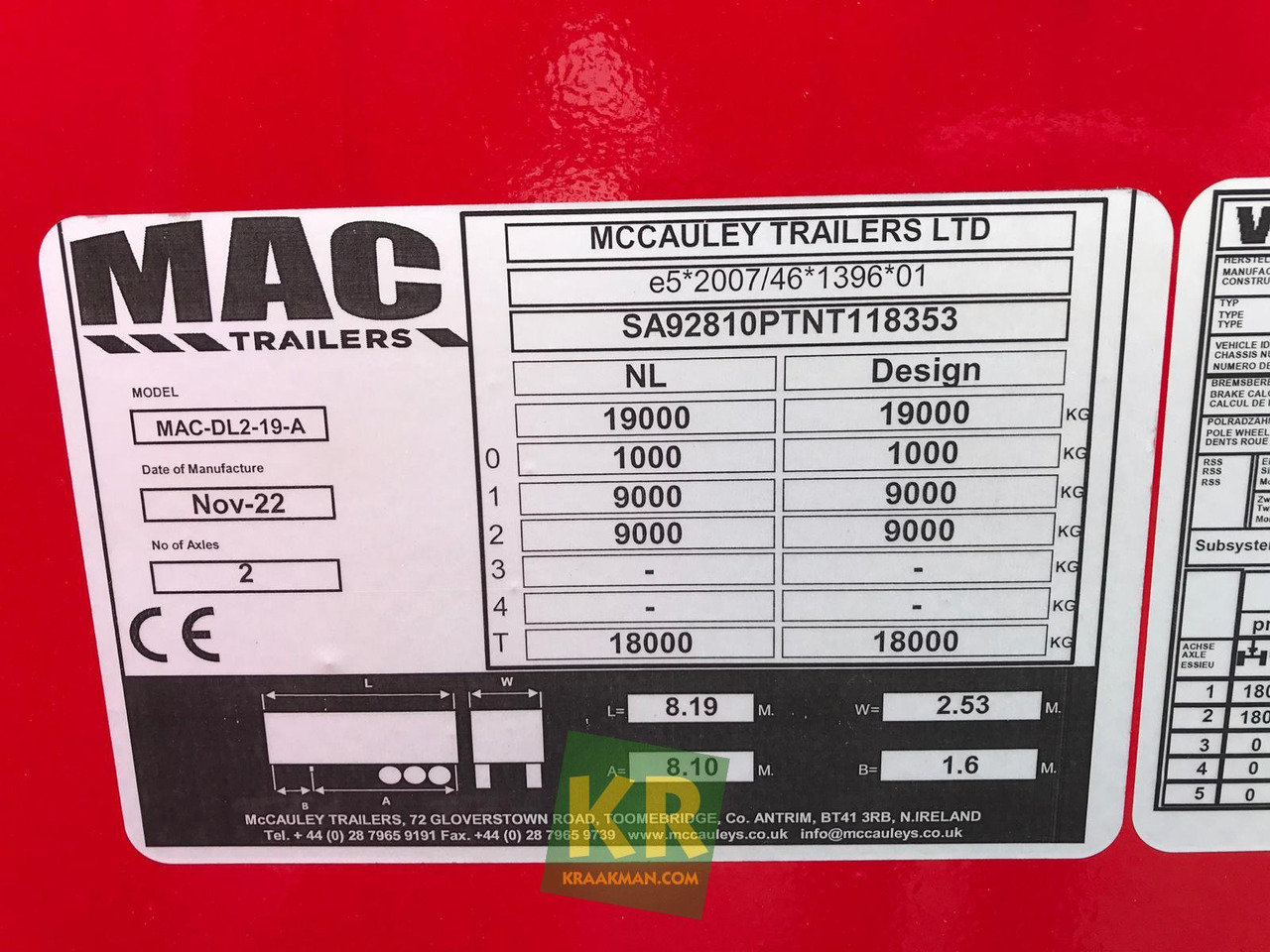 MAC Trailers 16 PREMIUM - مقطورة مسطحة منخفضة: صورة 3 MAC Trailers 16 PREMIUM - مقطورة مسطحة منخفضة: صورة 3