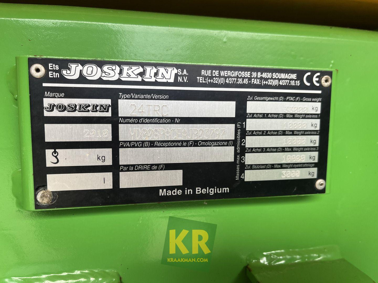 TP 8000/27 Joskin - مقطورة زراعية قلابة: صورة 4 TP 8000/27 Joskin - مقطورة زراعية قلابة: صورة 4