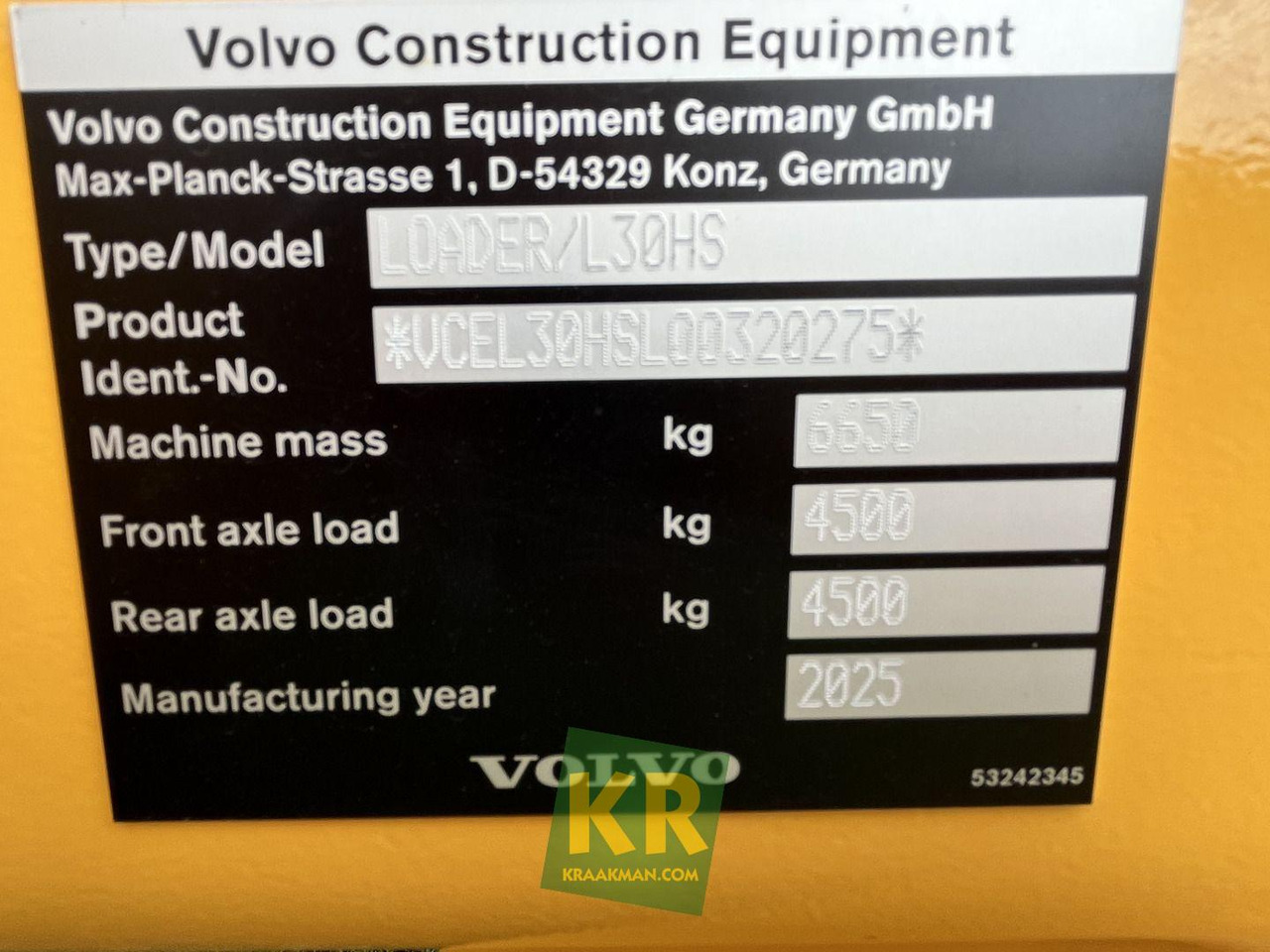 جديدة اللودر بعجل Volvo L30HS: صورة 20