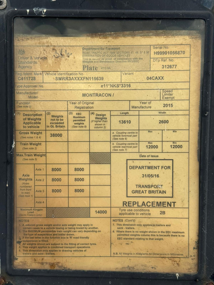 نصف مقطورة مُبرِّدة 2009 Schmitz 13.6m Fridge Trailer – CML364: صورة 9 نصف مقطورة مُبرِّدة 2009 Schmitz 13.6m Fridge Trailer – CML364: صورة 9