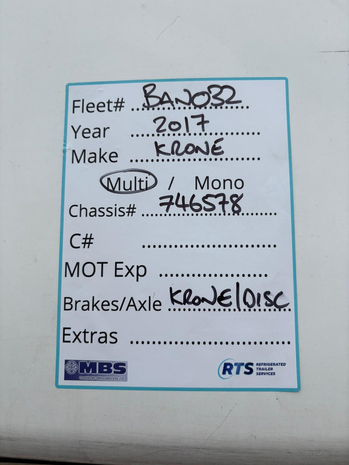 2021 Gray & Adams 9m Fridge Trailer – BAN032 - نصف مقطورة مُبرِّدة: صورة 2 2021 Gray & Adams 9m Fridge Trailer – BAN032 - نصف مقطورة مُبرِّدة: صورة 2