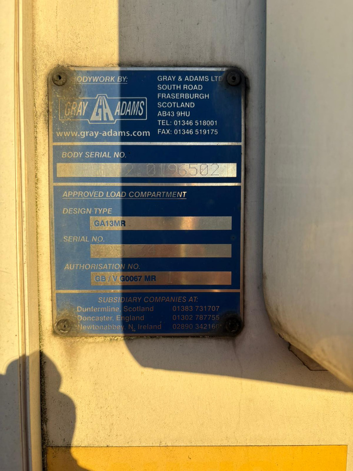 Gray and Adams 2012 SLXE 400 – CBT225ER - نصف مقطورة مُبرِّدة: صورة 1 Gray and Adams 2012 SLXE 400 – CBT225ER - نصف مقطورة مُبرِّدة: صورة 1