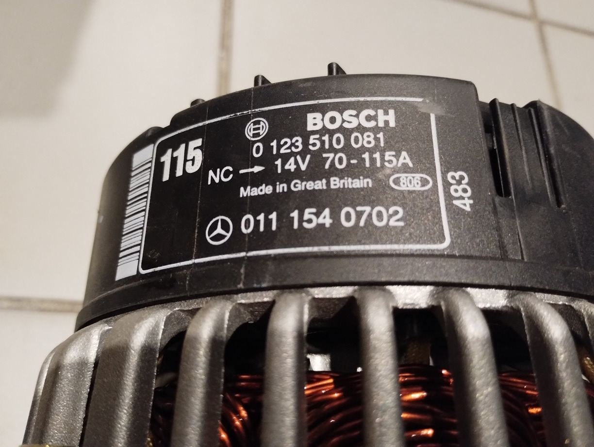 Alternator Mercedes 0101540702 0123510081 115A BOSCH SPRINTER 901 902 903 904 W463 W638 C208 S211 - مولد كهرباء - شاحنة التوصيل: صورة 2 Alternator Mercedes 0101540702 0123510081 115A BOSCH SPRINTER 901 902 903 904 W463 W638 C208 S211 - مولد كهرباء - شاحنة التوصيل: صورة 2